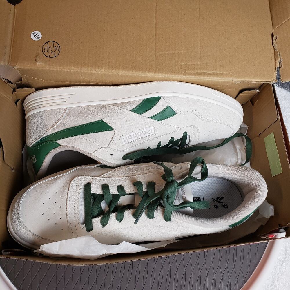 Reebok Court Advance Sneakers Mens 10.5 White Tennis Shoe